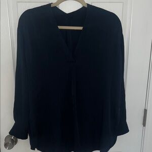 Vince Silk Navy Blouse